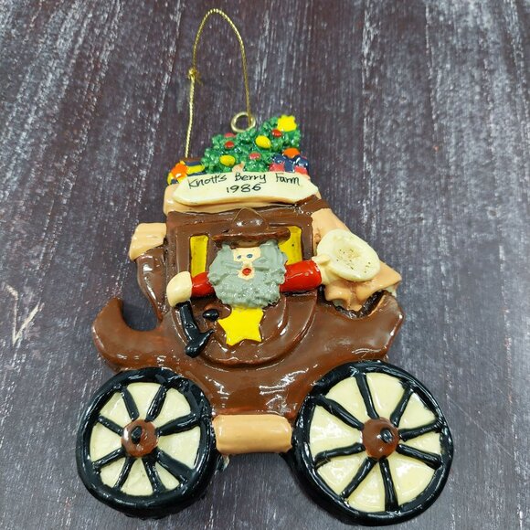 Knotts Berry Farm 1986 Santa Christmas Ornament Vintage - Picture 1 of 8